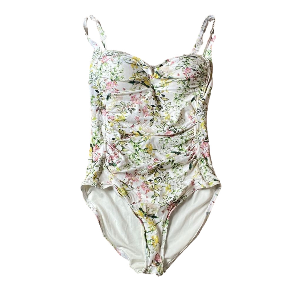 Nip Tuck One Piece Swimsuit Floral Print SIZE 4 Multi Fit Cup Tummy Control